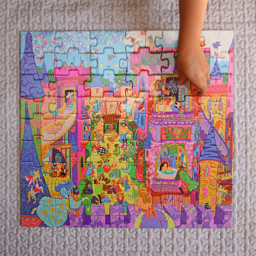 puzzle château féerique djeco