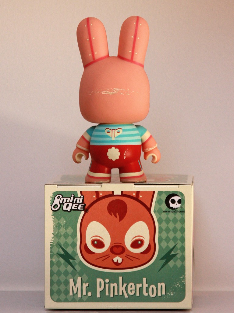 art toy mini qee mr pinkerton 