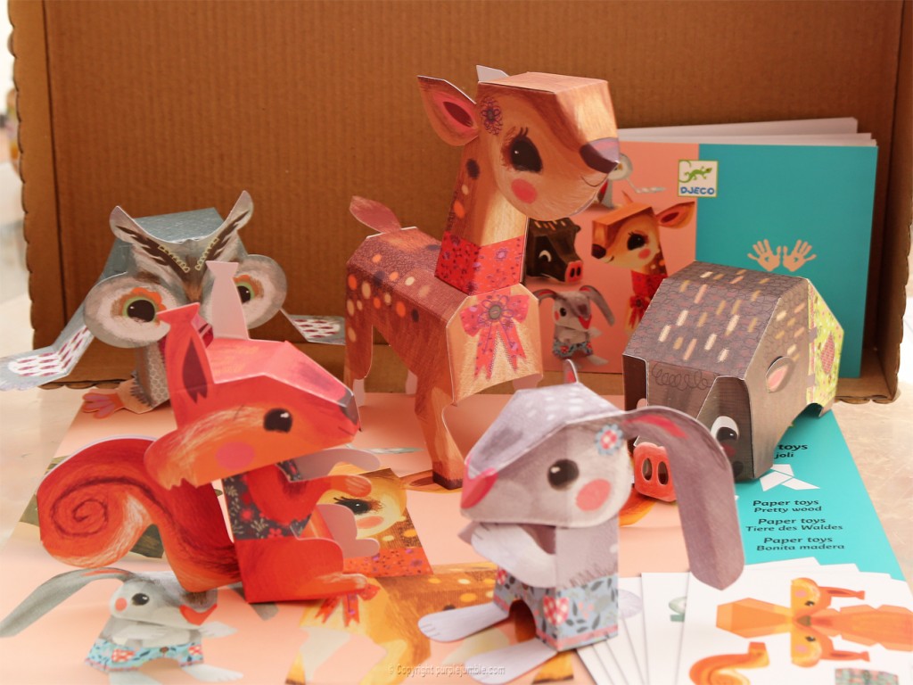 DIY forêt enchantée paper toys djeco