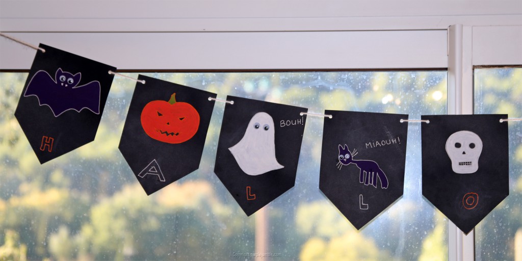 DIY guirlande halloween 