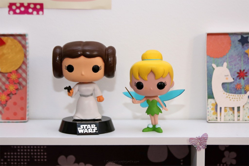 funko pop Leia et Fée Clochette