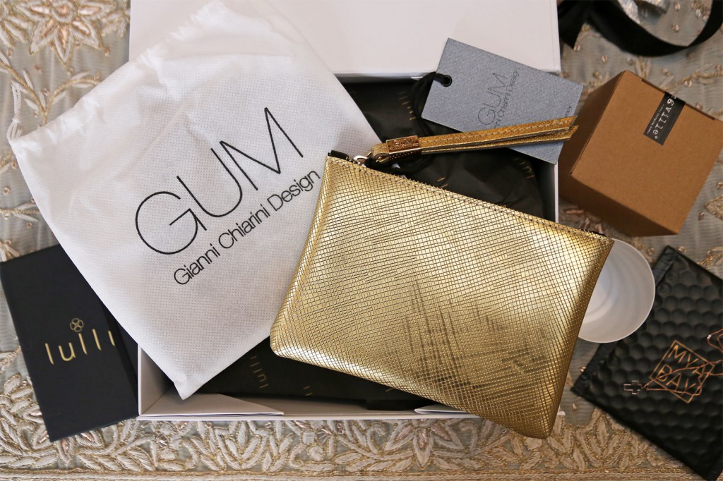 Lulli box pochette Beauty Gum gold de Gianni Chiarini