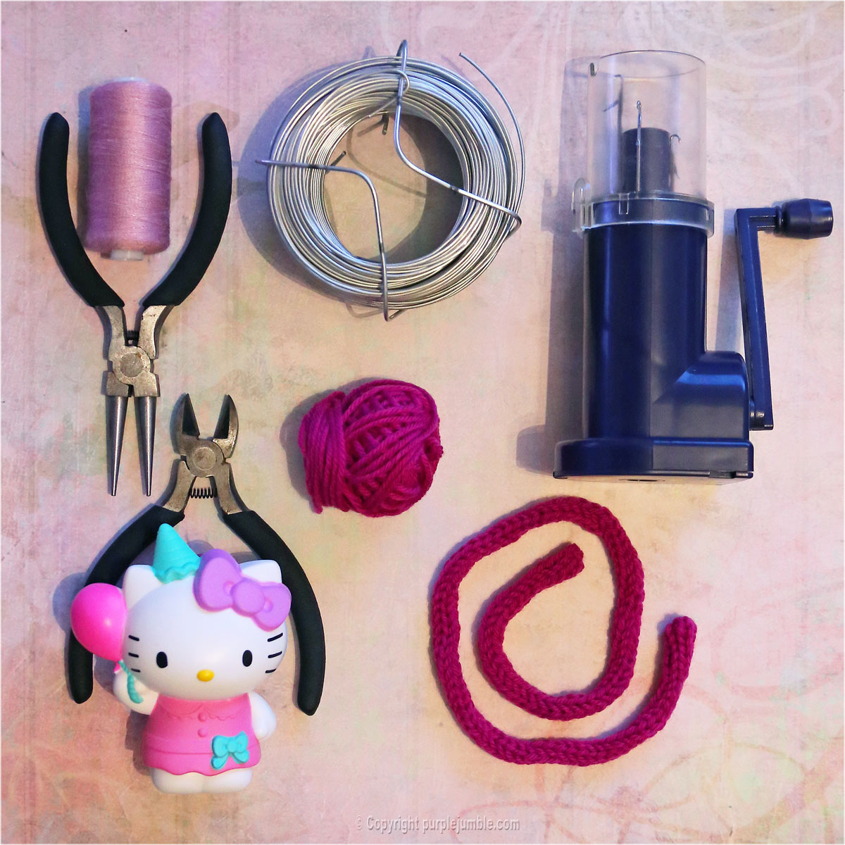 Diy : un serre tête oreilles de chat purple jumble