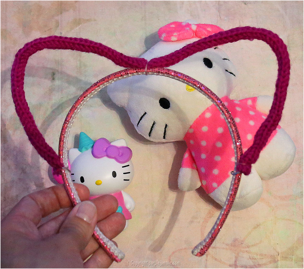 Diy : un serre tête oreilles de chat purple jumble