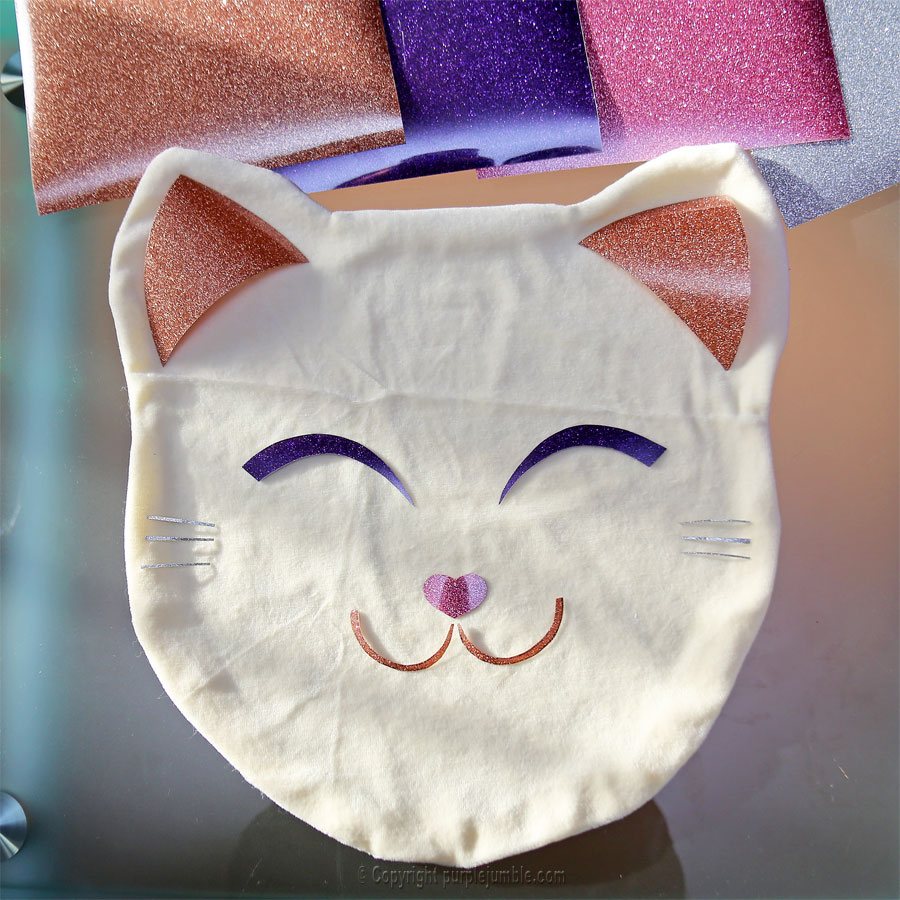 diy coussin chat kawaii visage