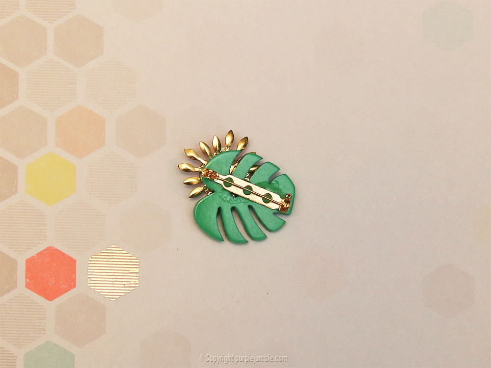 diy broche tropicale support