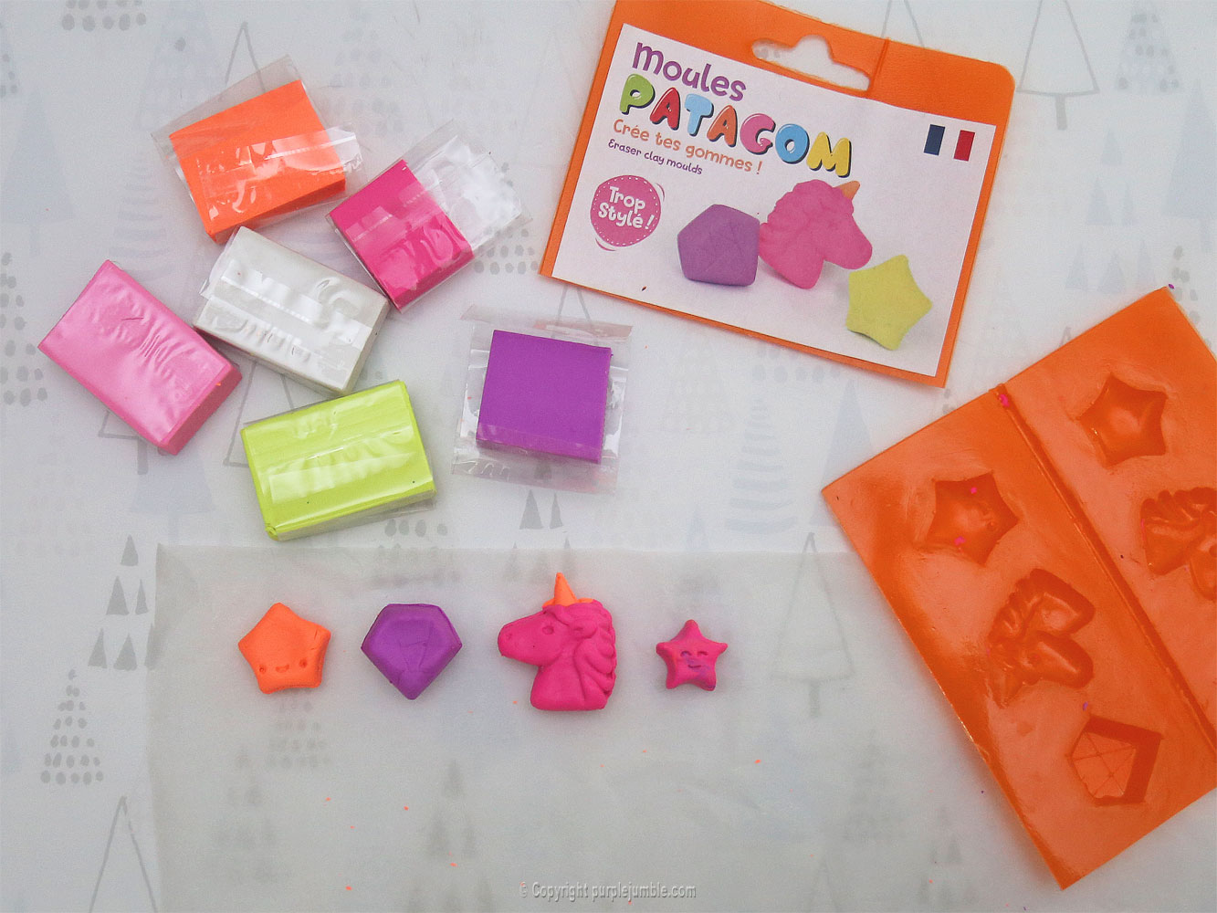 Fabriquer des gommes kawaii avec Patagom ! {DIY} - Purple Jumble