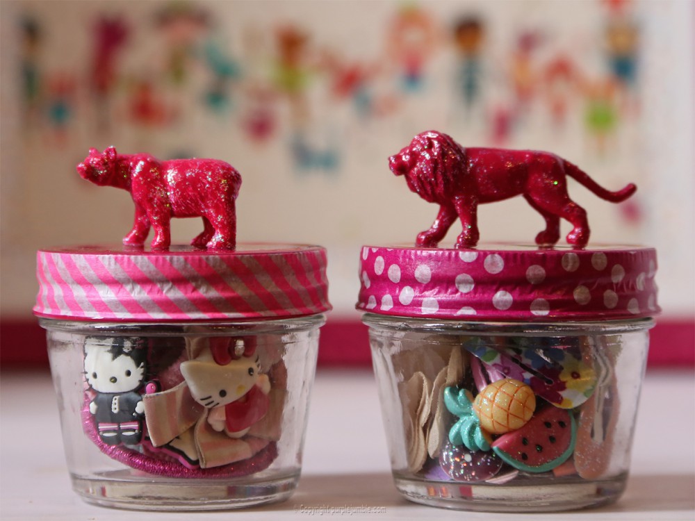 DIY détournement de pots Jars [Super Happy Youpi Time] Purple Jumble