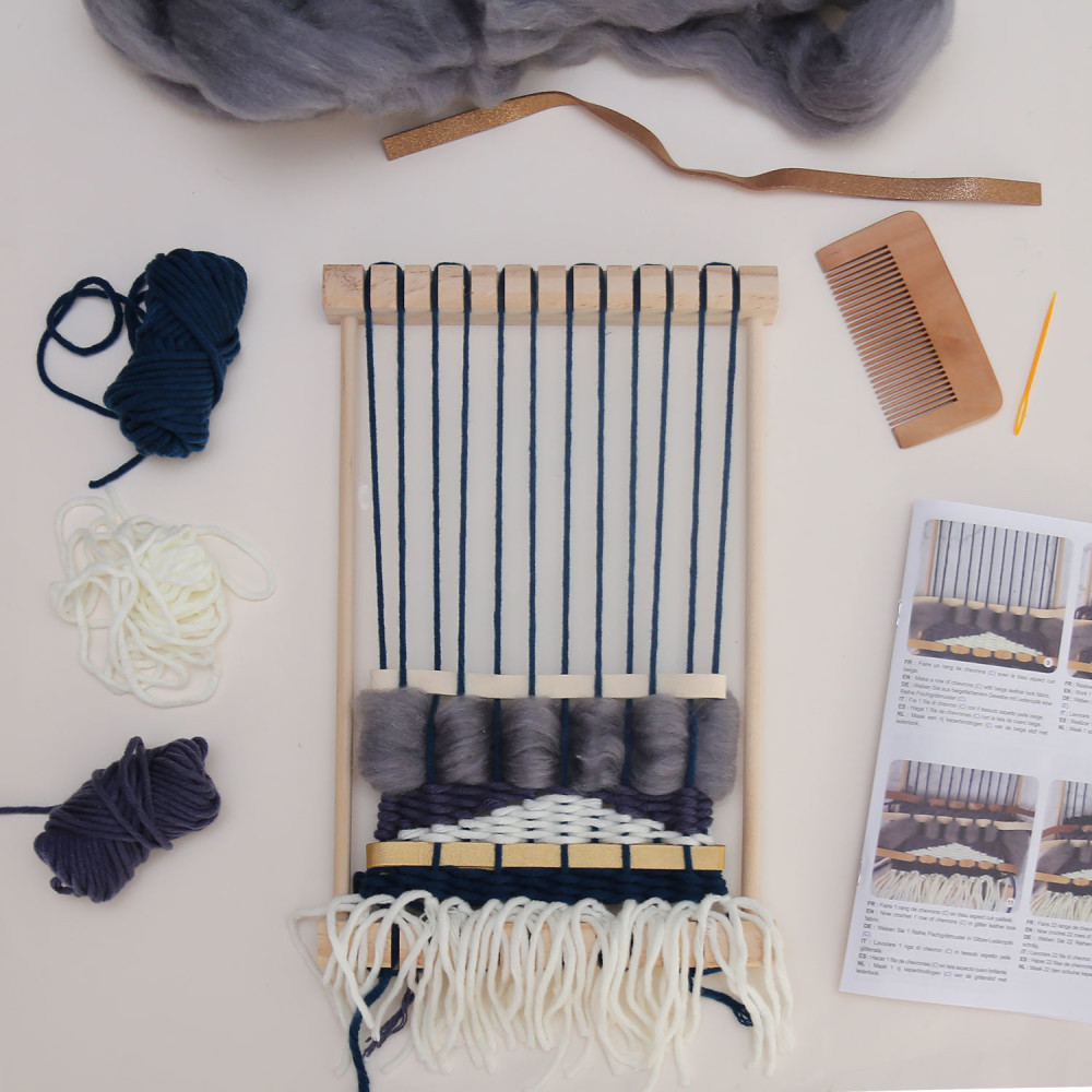Kit de tissage en bois multi-métiers à tisser pour débutants